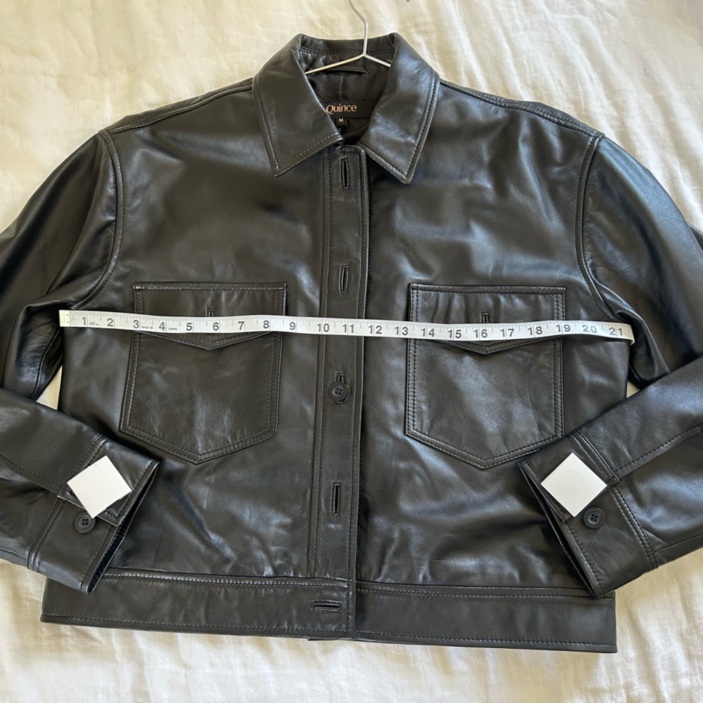 NEW (nwt) Quince 100% Leather Jacket - Picture 10 of 10